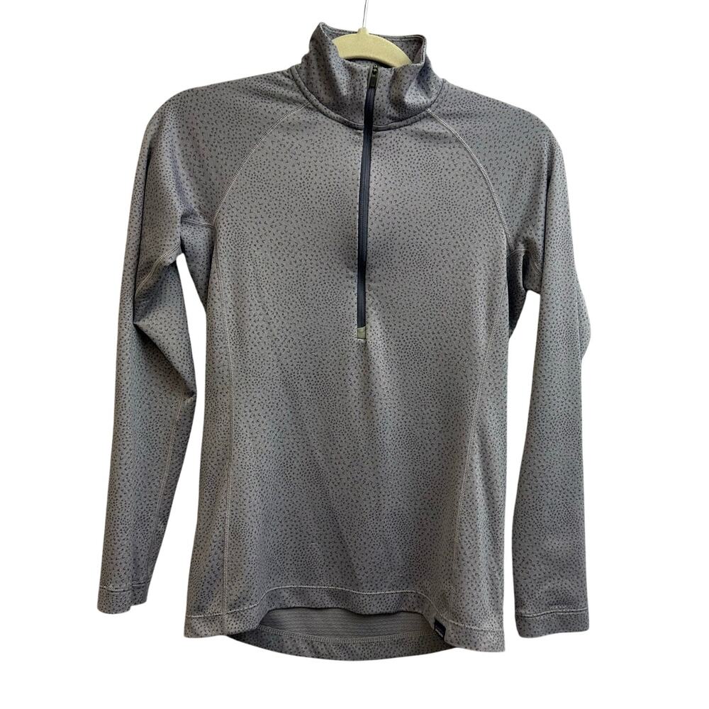 Patagonia Capilene Midweight Quarter Zip-Neck Pullover Purple Small Baselayer